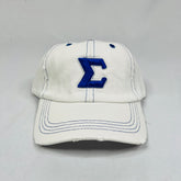 Sigma White Denim Σ Dad Hat